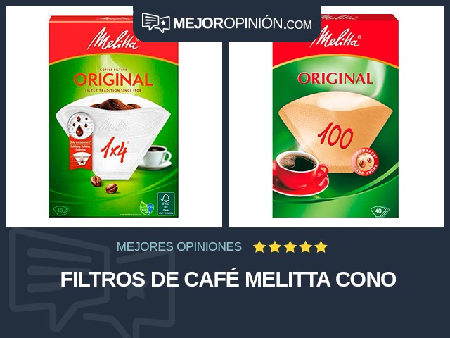 Filtros de café Melitta Cono