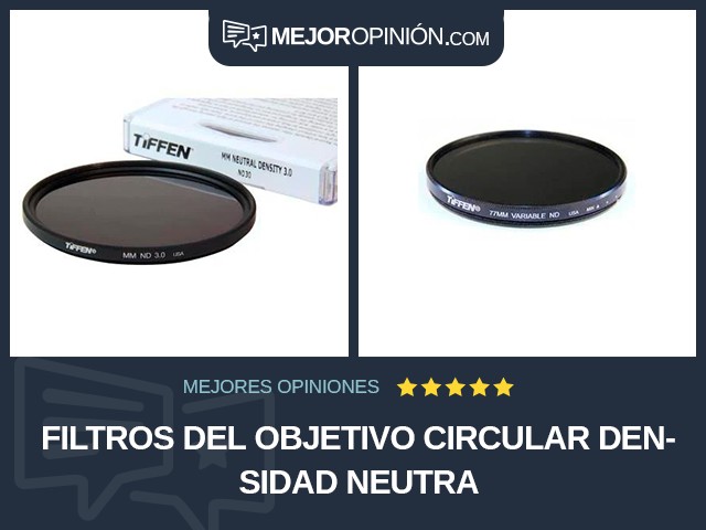 Filtros del objetivo Circular Densidad neutra