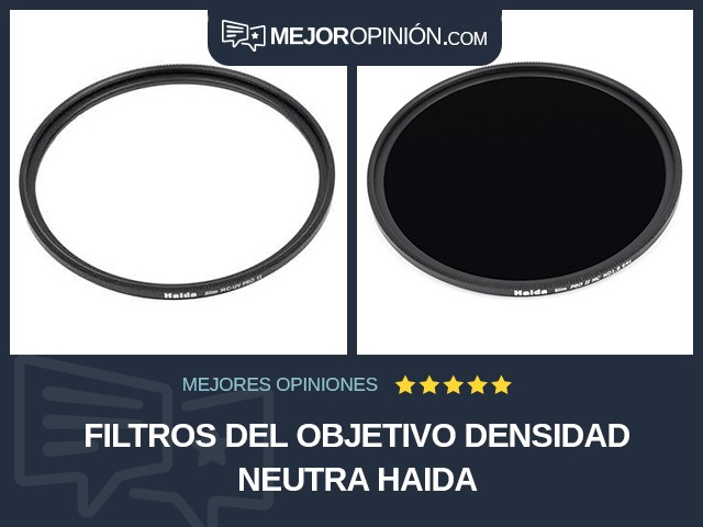 Filtros del objetivo Densidad neutra Haida