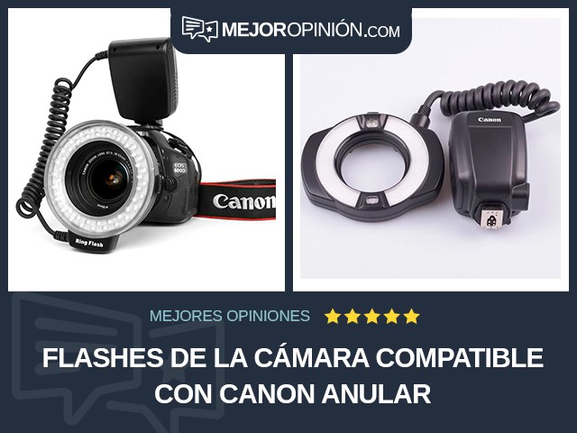 Flashes de la cámara Compatible con Canon Anular