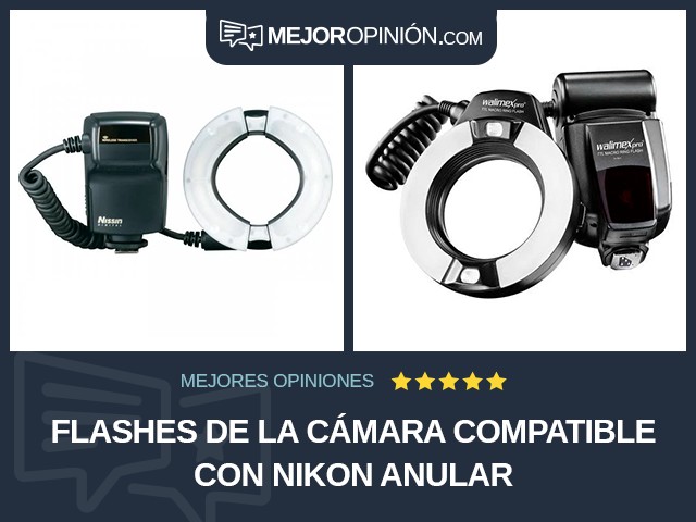 Flashes de la cámara Compatible con Nikon Anular