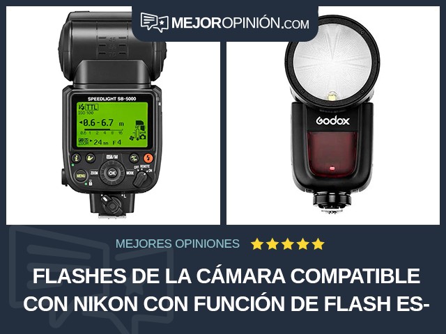 Flashes de la cámara Compatible con Nikon Con función de flash esclavo