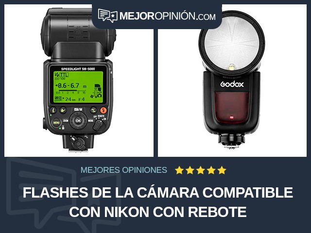 Flashes de la cámara Compatible con Nikon Con rebote