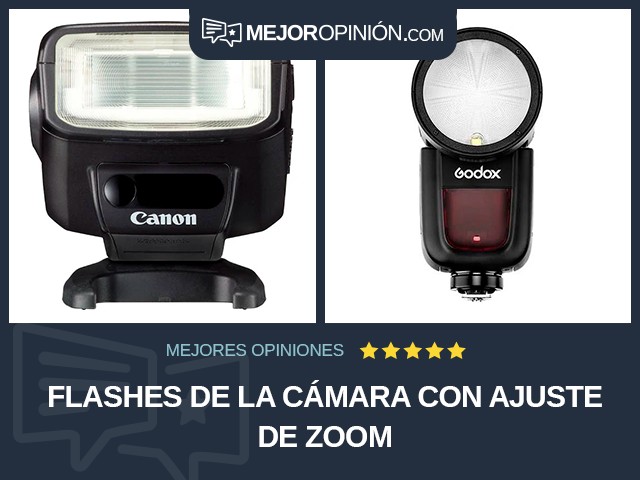 Flashes de la cámara Con ajuste de zoom