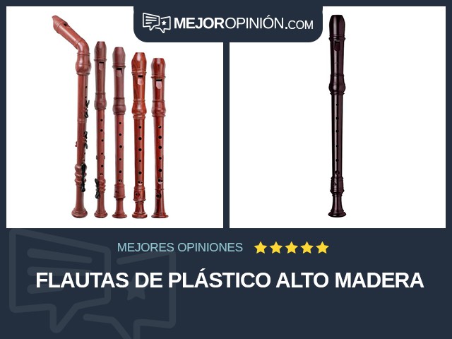 Flautas de plástico Alto Madera