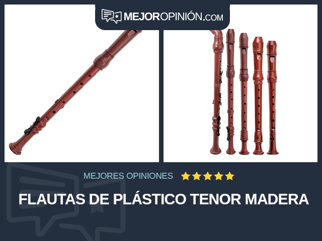 Flautas de plástico Tenor Madera