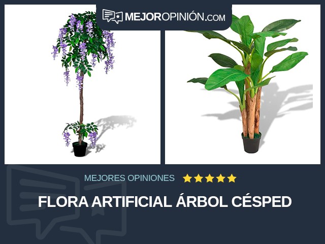 Flora artificial Árbol Césped
