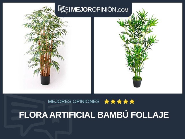 Flora artificial Bambú Follaje