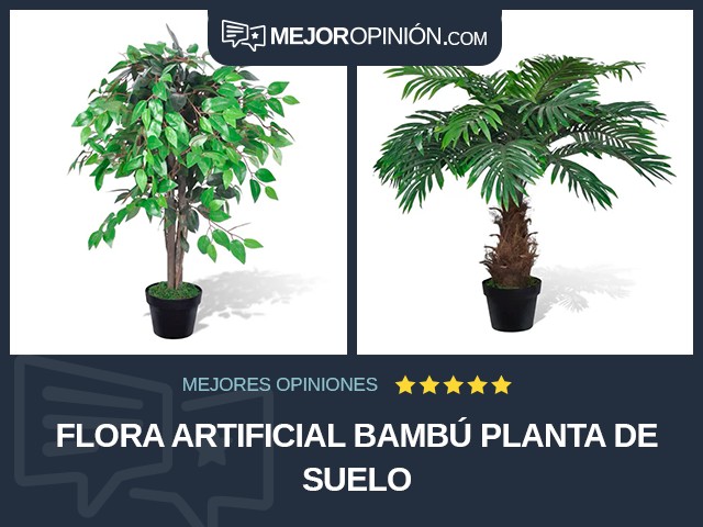 Flora artificial Bambú Planta de suelo