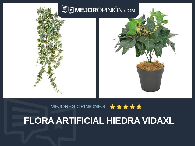 Flora artificial Hiedra vidaXL