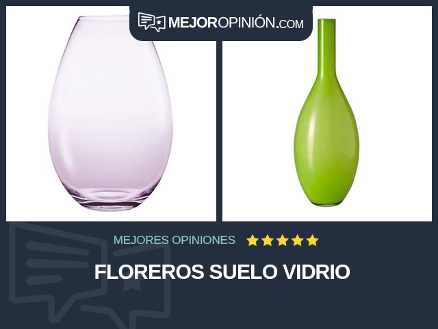 Floreros Suelo Vidrio