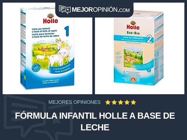 Fórmula infantil Holle A base de leche