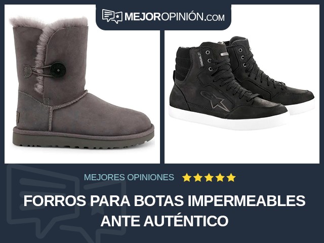 Forros para botas Impermeables Ante auténtico