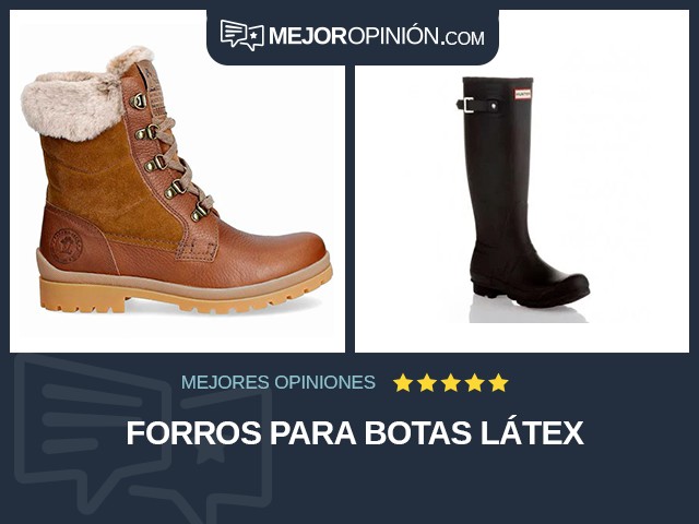 Forros para botas Látex