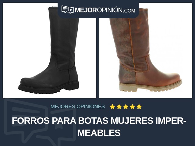 Forros para botas Mujeres Impermeables