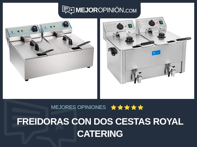 Freidoras Con dos cestas Royal Catering