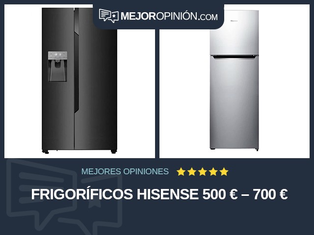 Frigoríficos Hisense 500 € – 700 €