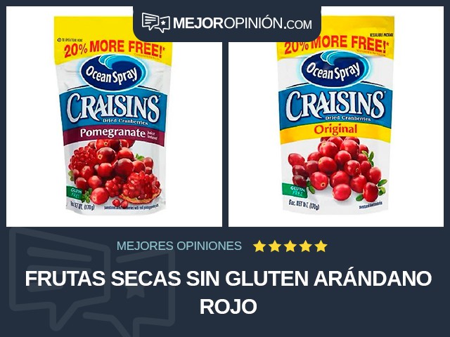 Frutas secas Sin gluten Arándano rojo