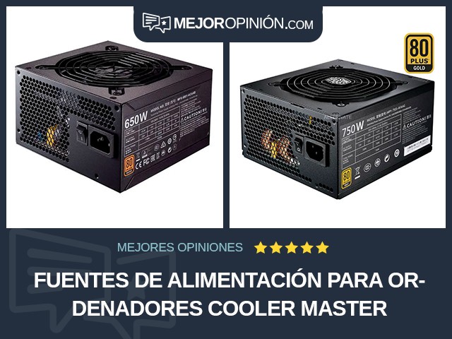 Fuentes de alimentación para ordenadores Cooler Master