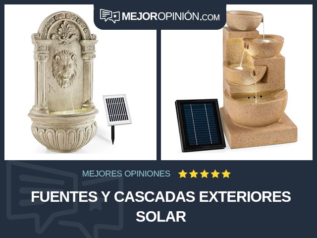 Fuentes y cascadas Exteriores Solar