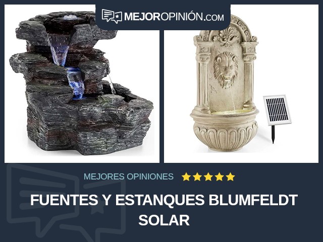 Fuentes y estanques Blumfeldt Solar