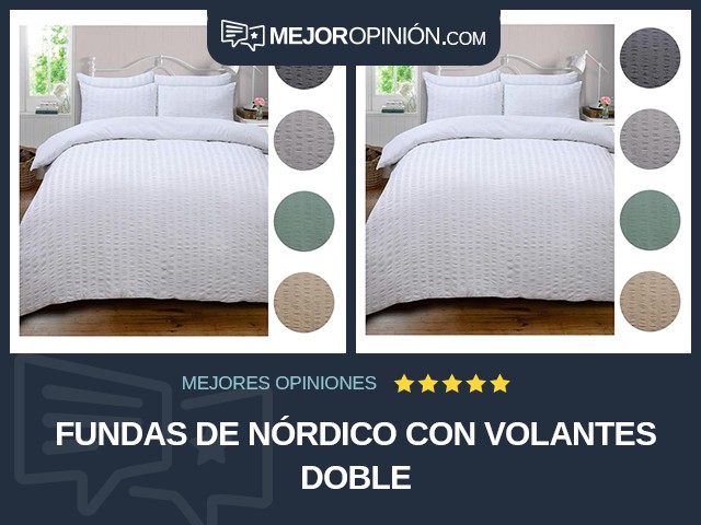 Fundas de nórdico Con volantes Doble