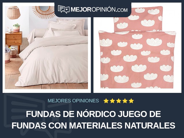 Fundas de nórdico Juego de fundas Con materiales naturales