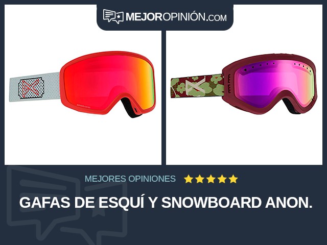 Gafas de esquí y snowboard anon.