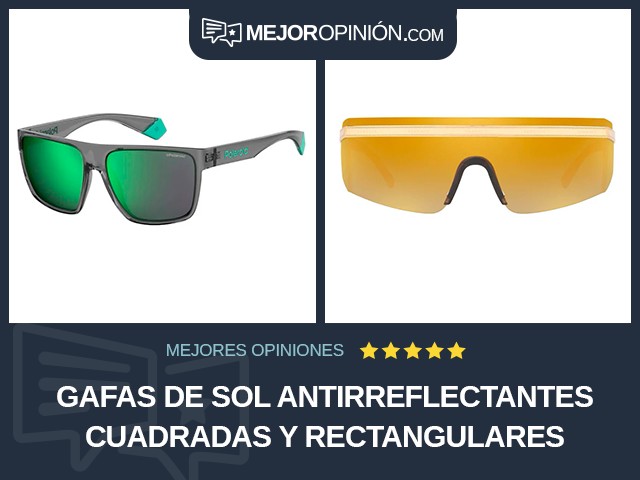 Gafas de sol Antirreflectantes Cuadradas y rectangulares