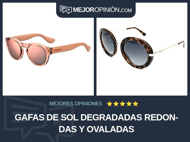 Gafas de sol Degradadas Redondas y ovaladas