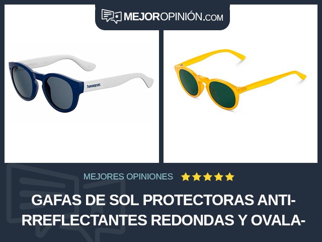 Gafas de sol protectoras Antirreflectantes Redondas y ovaladas