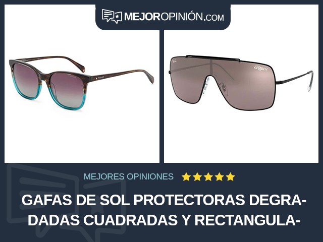 Gafas de sol protectoras Degradadas Cuadradas y rectangulares