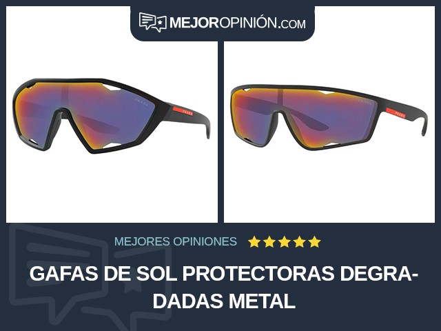 Gafas de sol protectoras Degradadas Metal