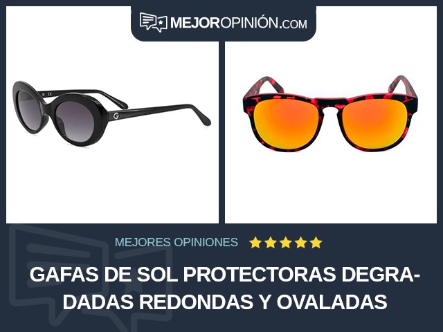 Gafas de sol protectoras Degradadas Redondas y ovaladas