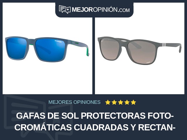 Gafas de sol protectoras Fotocromáticas Cuadradas y rectangulares