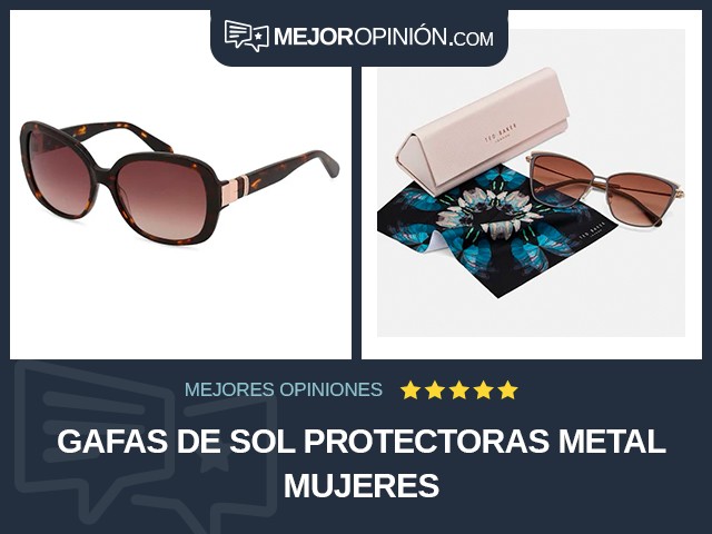 Gafas de sol protectoras Metal Mujeres