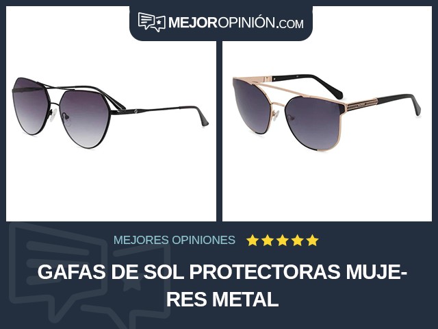 Gafas de sol protectoras Mujeres Metal