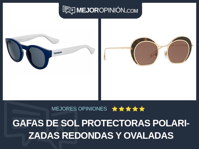 Gafas de sol protectoras Polarizadas Redondas y ovaladas