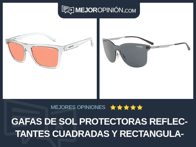 Gafas de sol protectoras Reflectantes Cuadradas y rectangulares