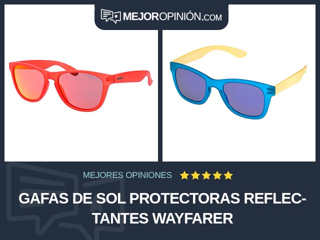 Gafas de sol protectoras Reflectantes Wayfarer