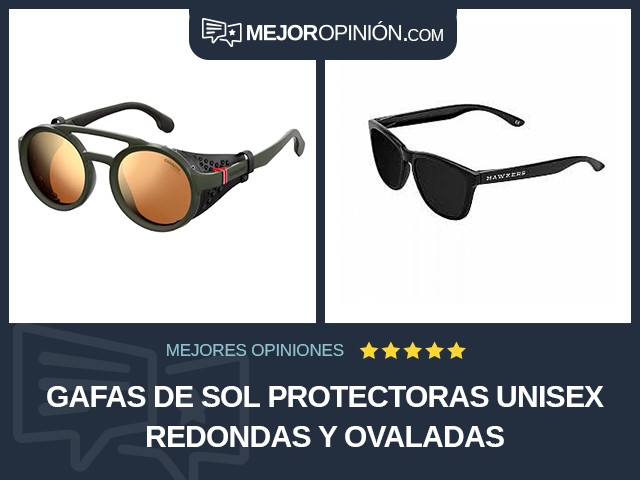 Gafas de sol protectoras Unisex Redondas y ovaladas