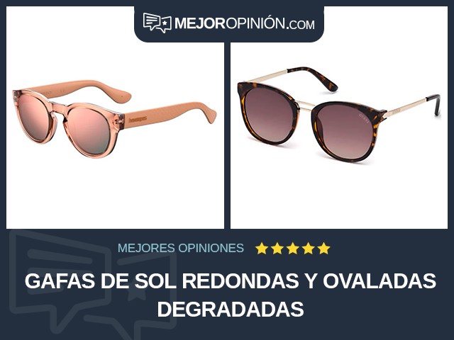 Gafas de sol Redondas y ovaladas Degradadas