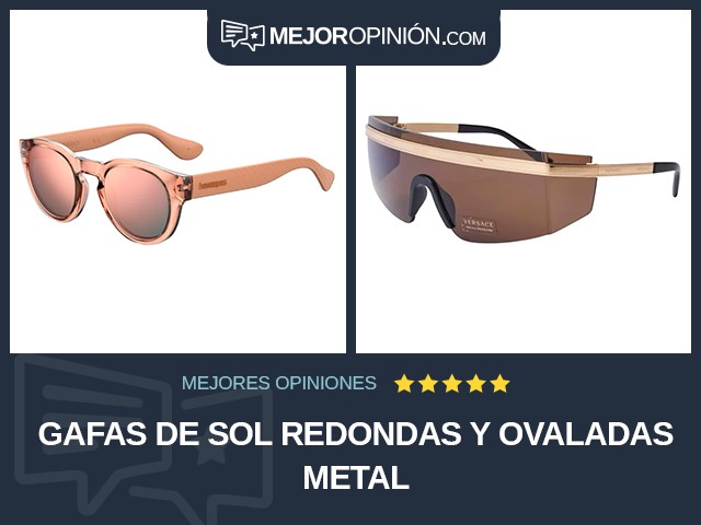 Gafas de sol Redondas y ovaladas Metal