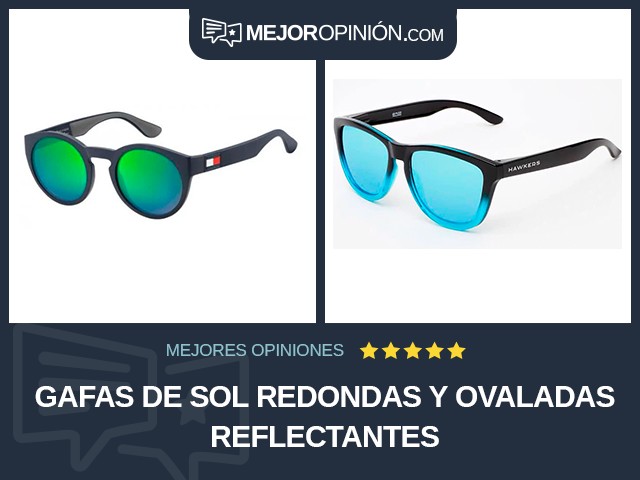 Gafas de sol Redondas y ovaladas Reflectantes