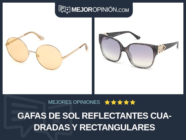 Gafas de sol Reflectantes Cuadradas y rectangulares