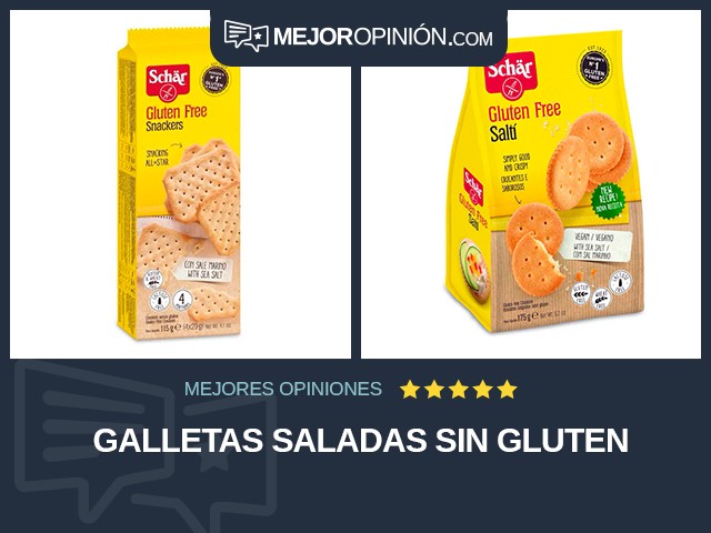 Galletas saladas Sin gluten