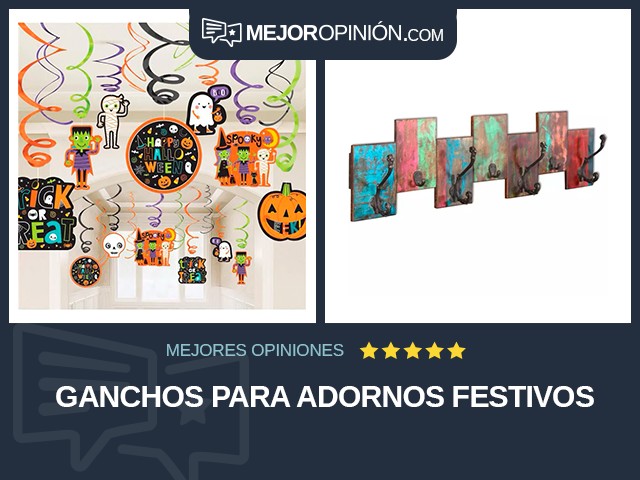 Ganchos para adornos festivos