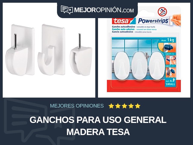 Ganchos para uso general Madera tesa