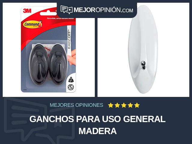 Ganchos para uso general Madera