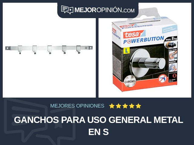 Ganchos para uso general Metal En S